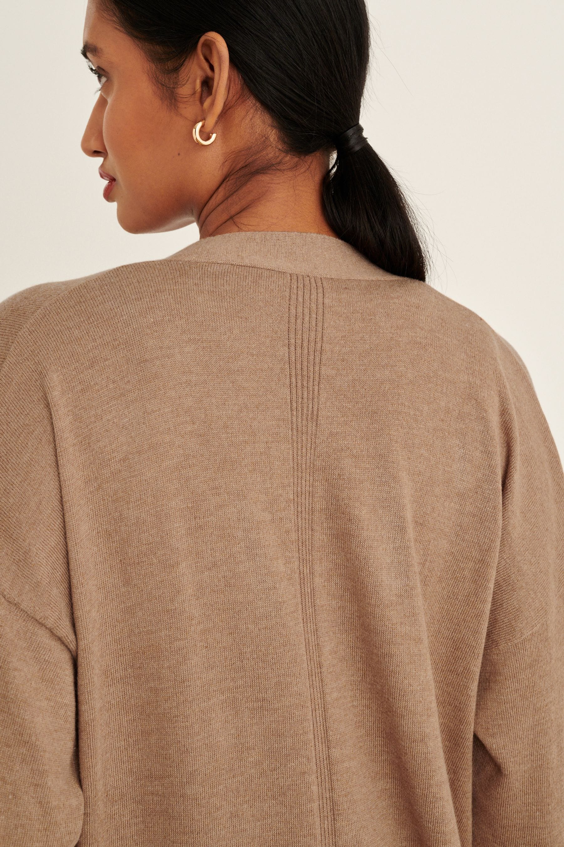Long cardigan hot sale camel color