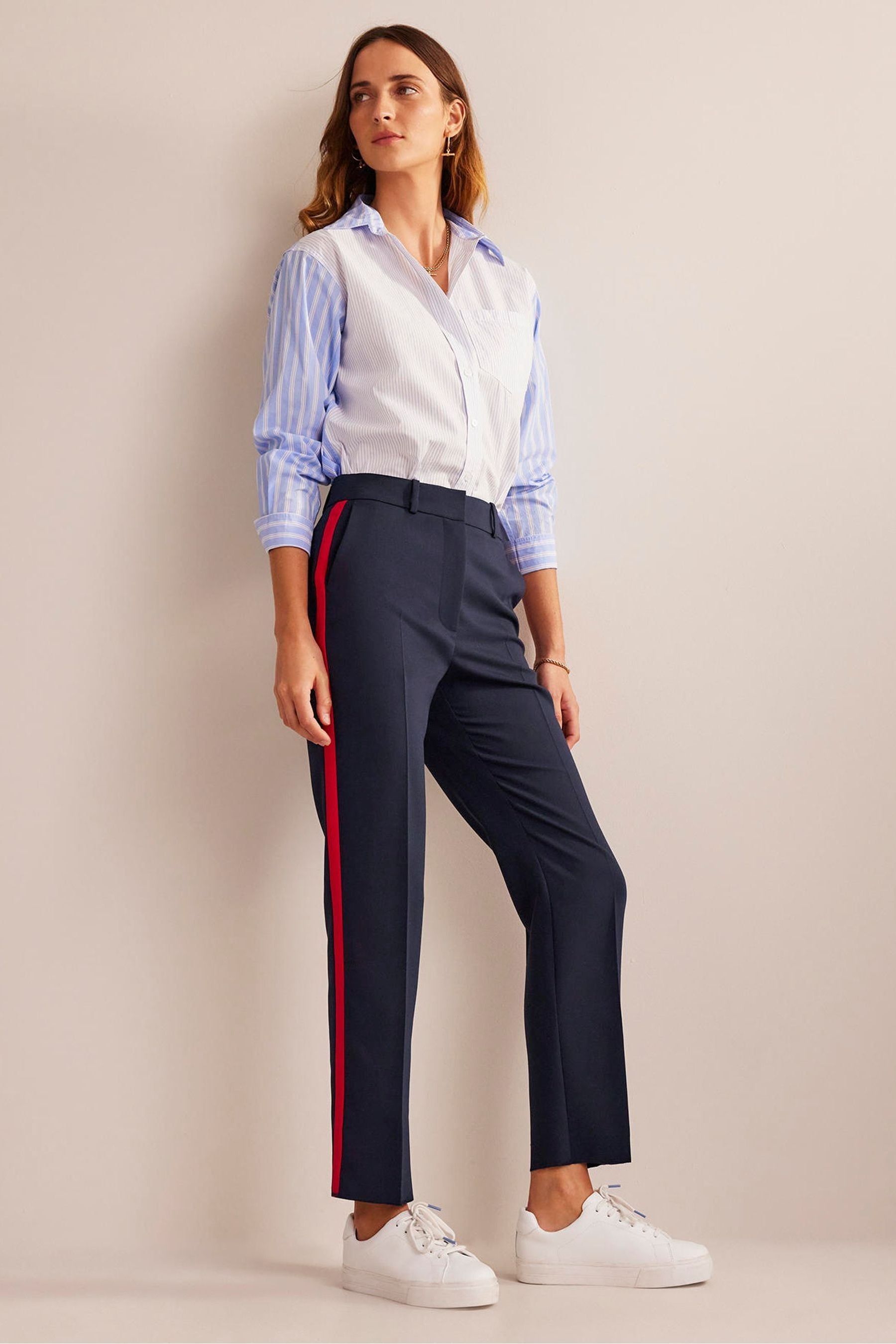 Boden side stripe trousers online