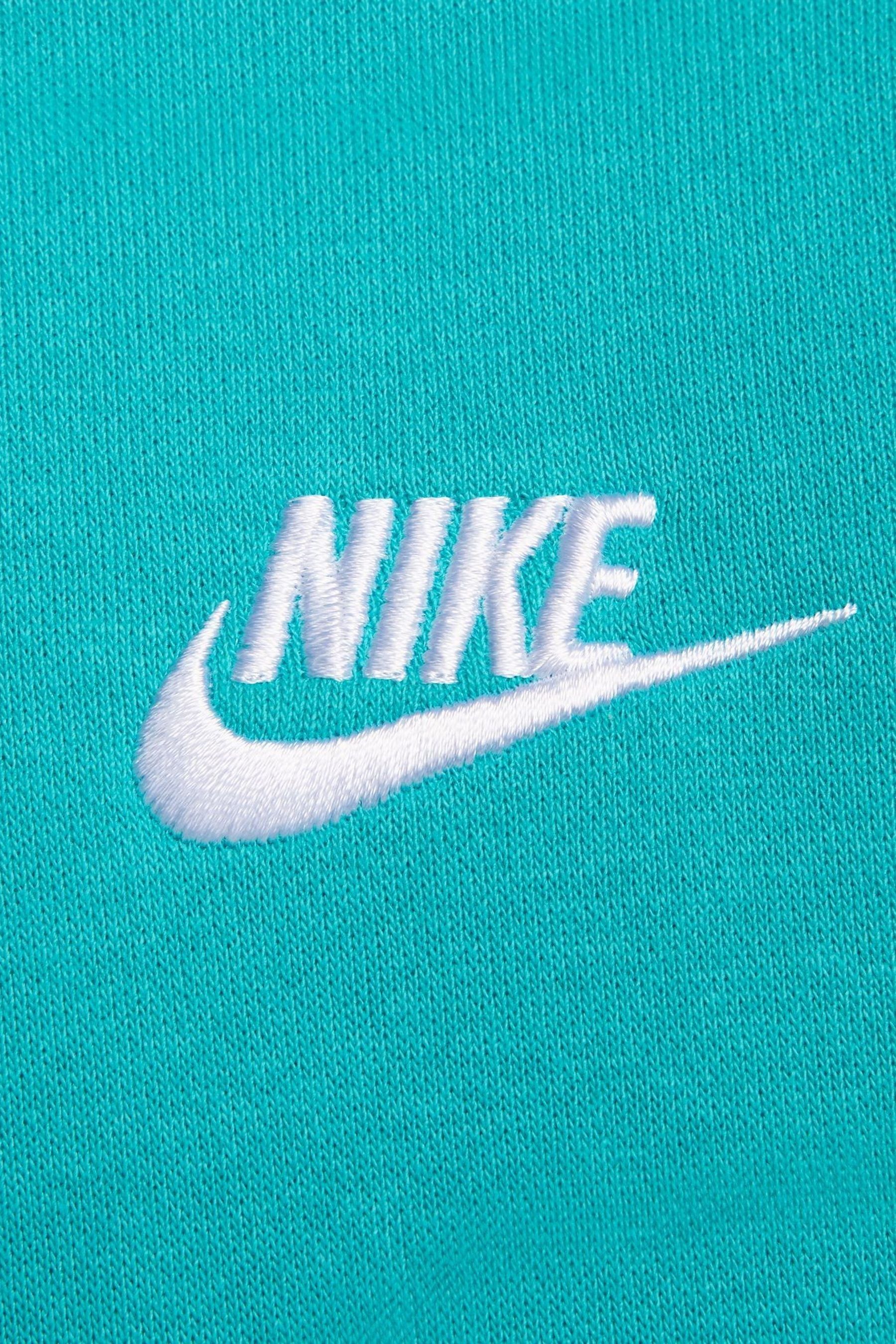 Nike club pullover hoodie pink and blue store