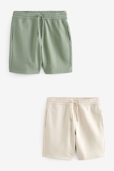 Stone/Khaki Soft Fabric Jersey Shorts