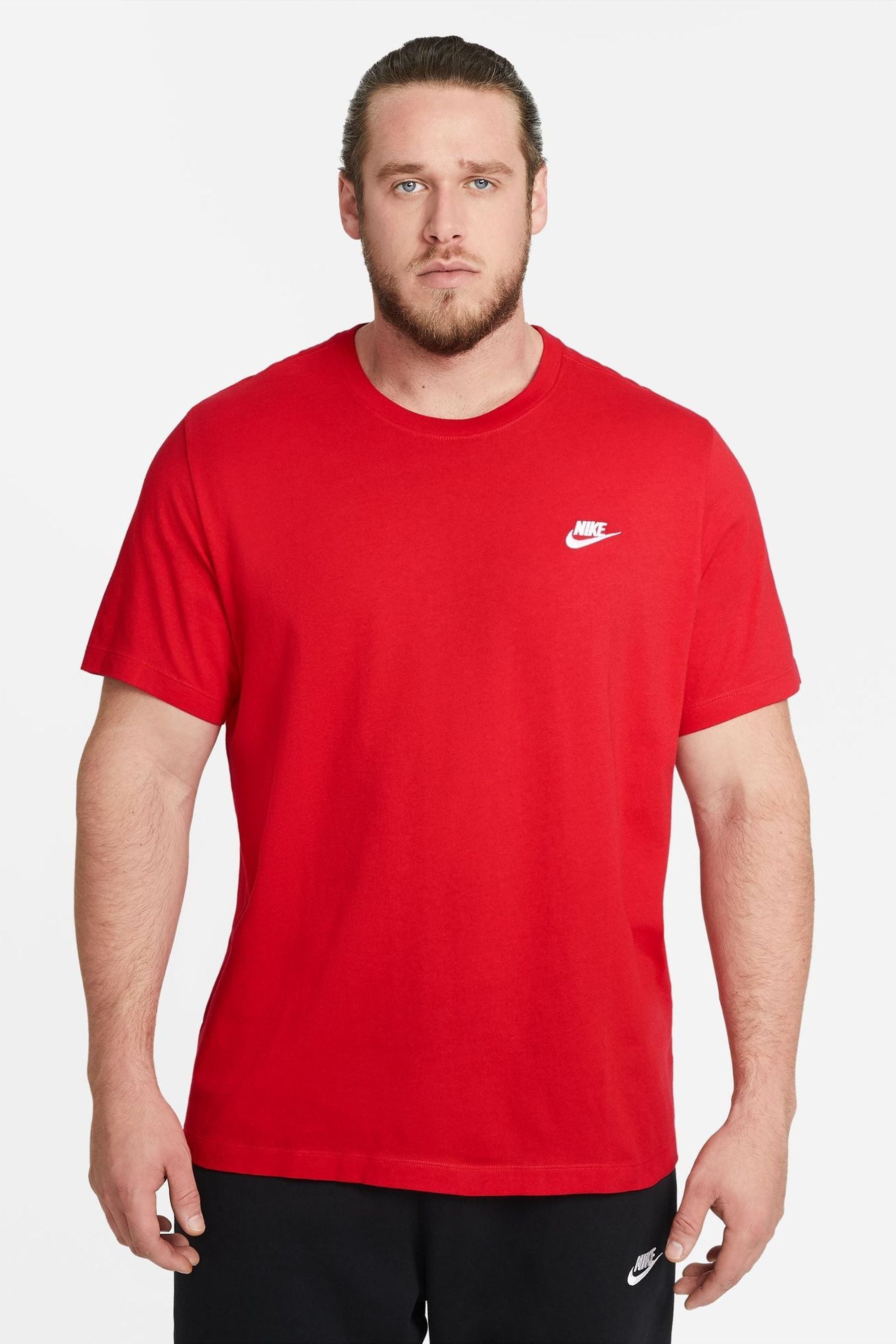 Red nike t shirt hotsell