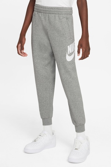 Nike Grey Club Fleece Logo Joggers