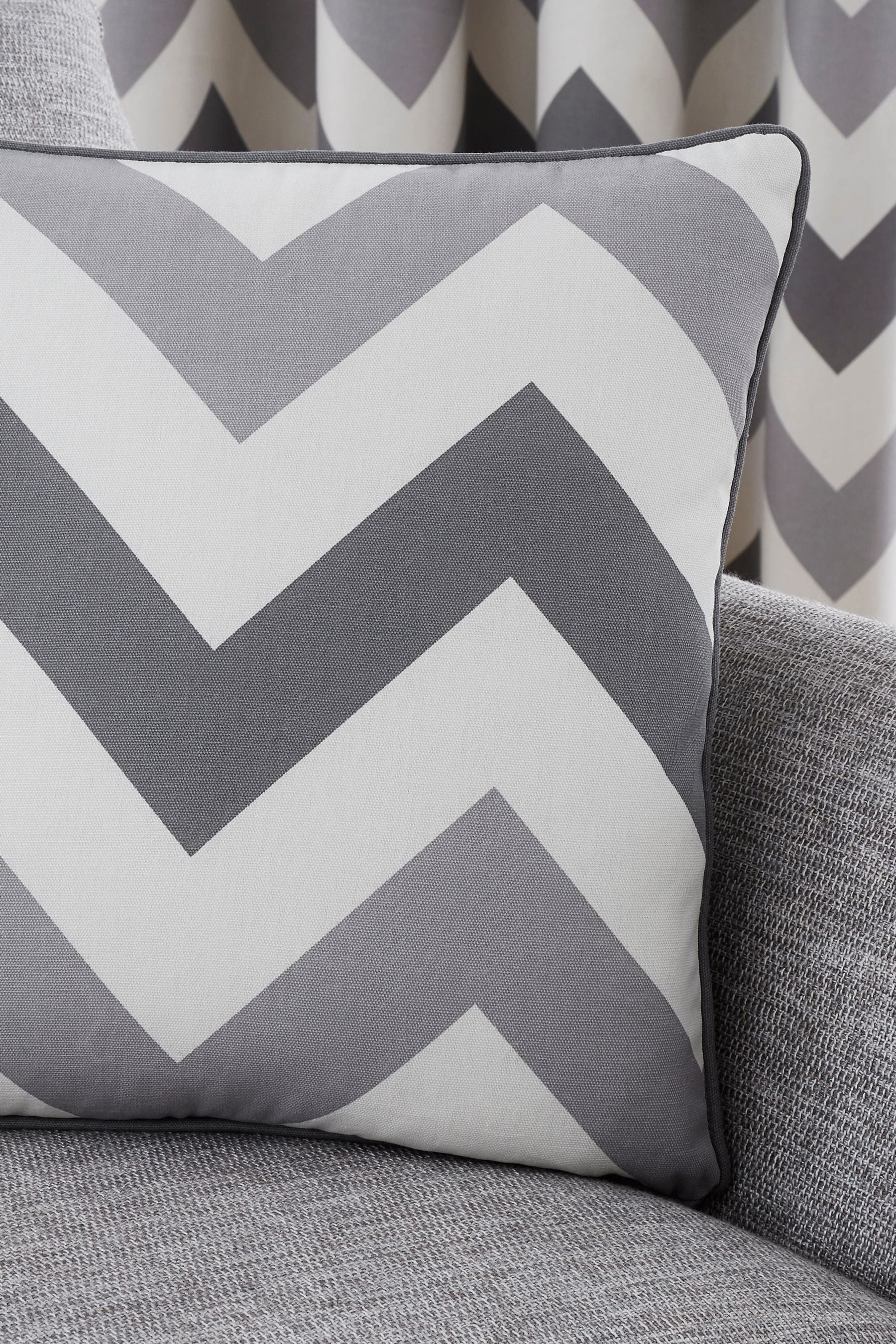 Buy Fusion Grey Chevron Cushion from the Next UK online shop