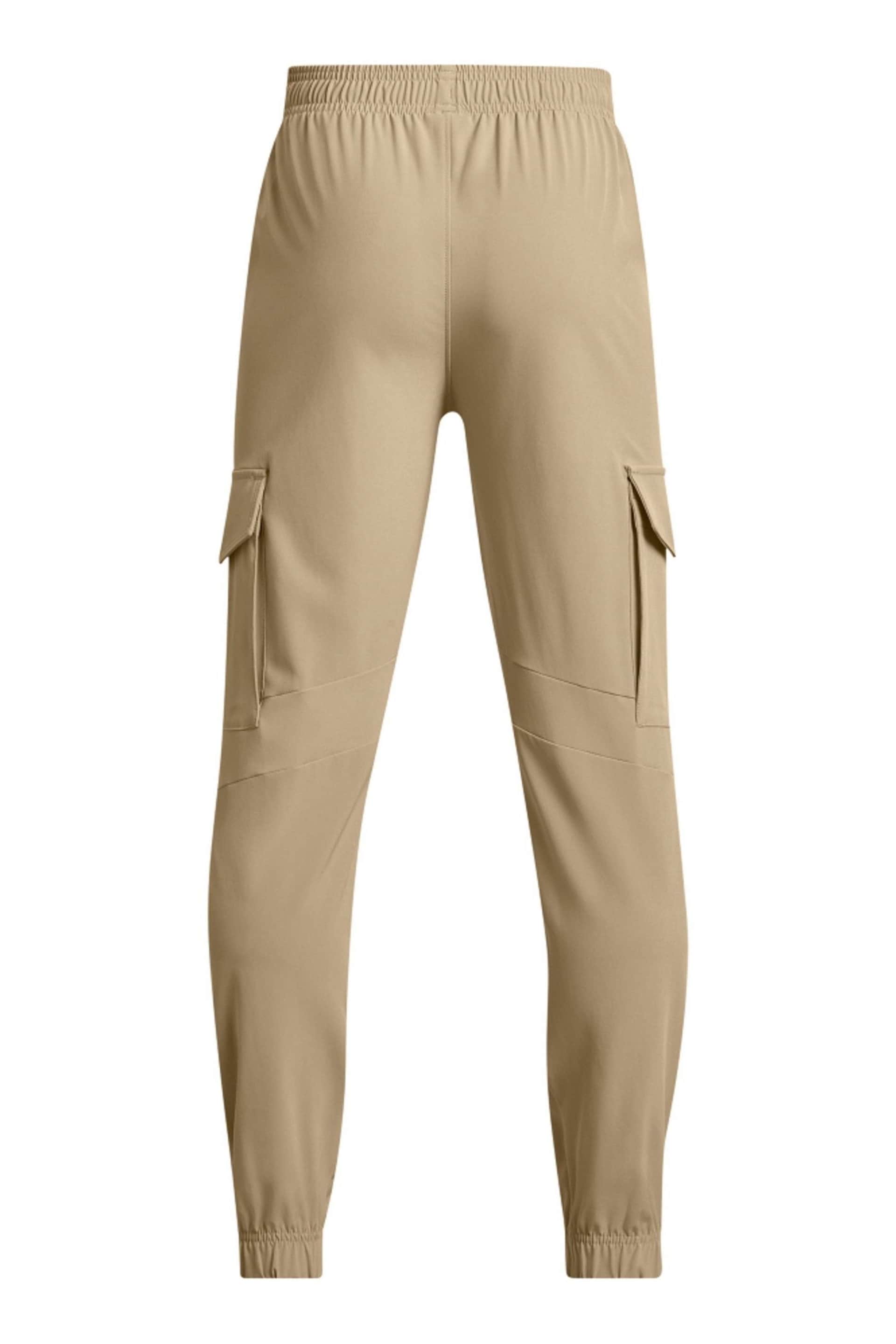 Under Armour Cream Pennant Woven Cargo Joggers - Image 2 of 2