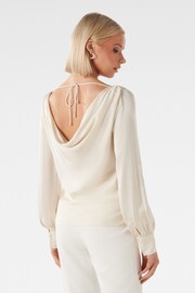 Forever New White Beau Bias Satin Top - Image 2 of 5