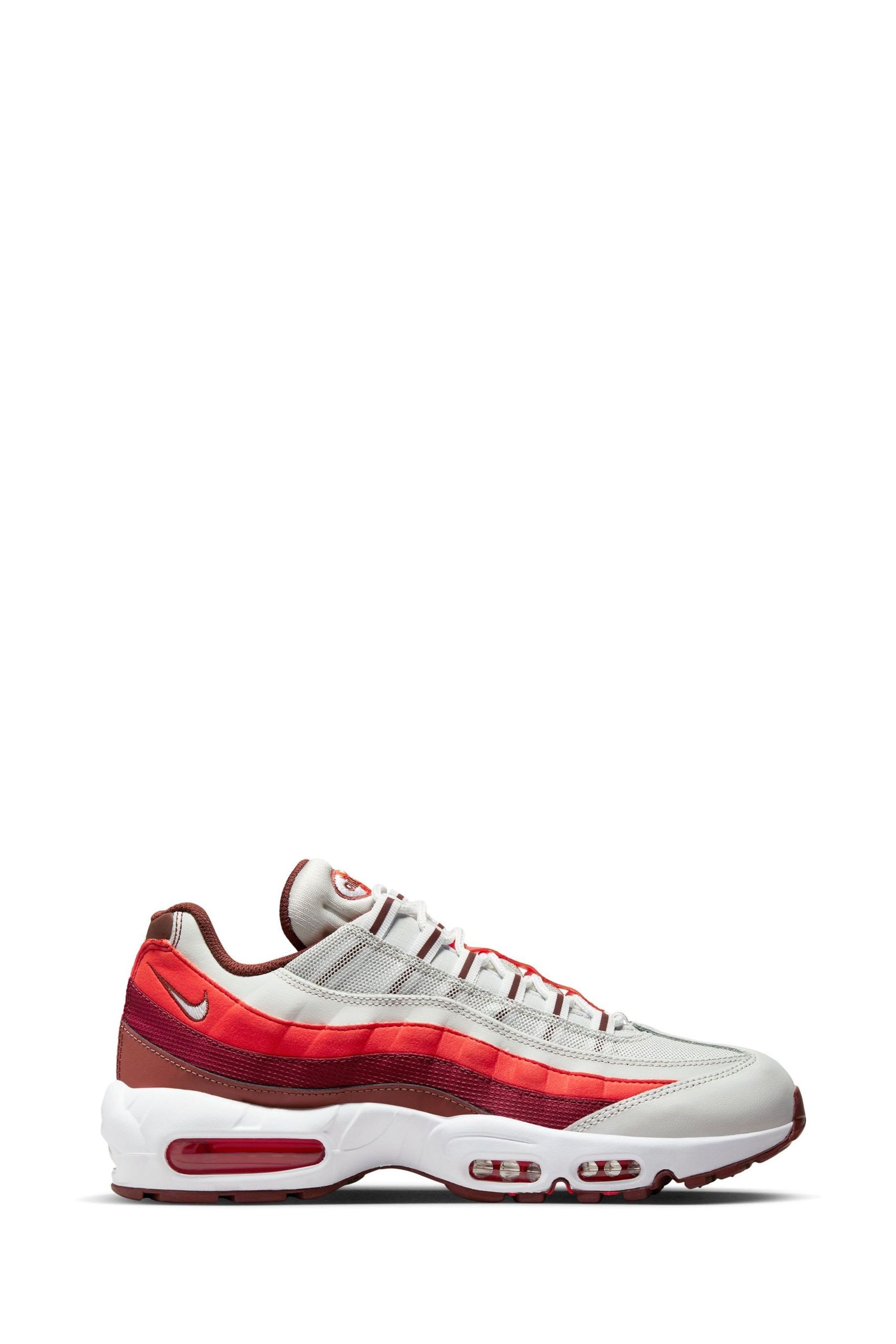 Buy Nike Red White Air Max 95 Trainers from Next Lithuania
