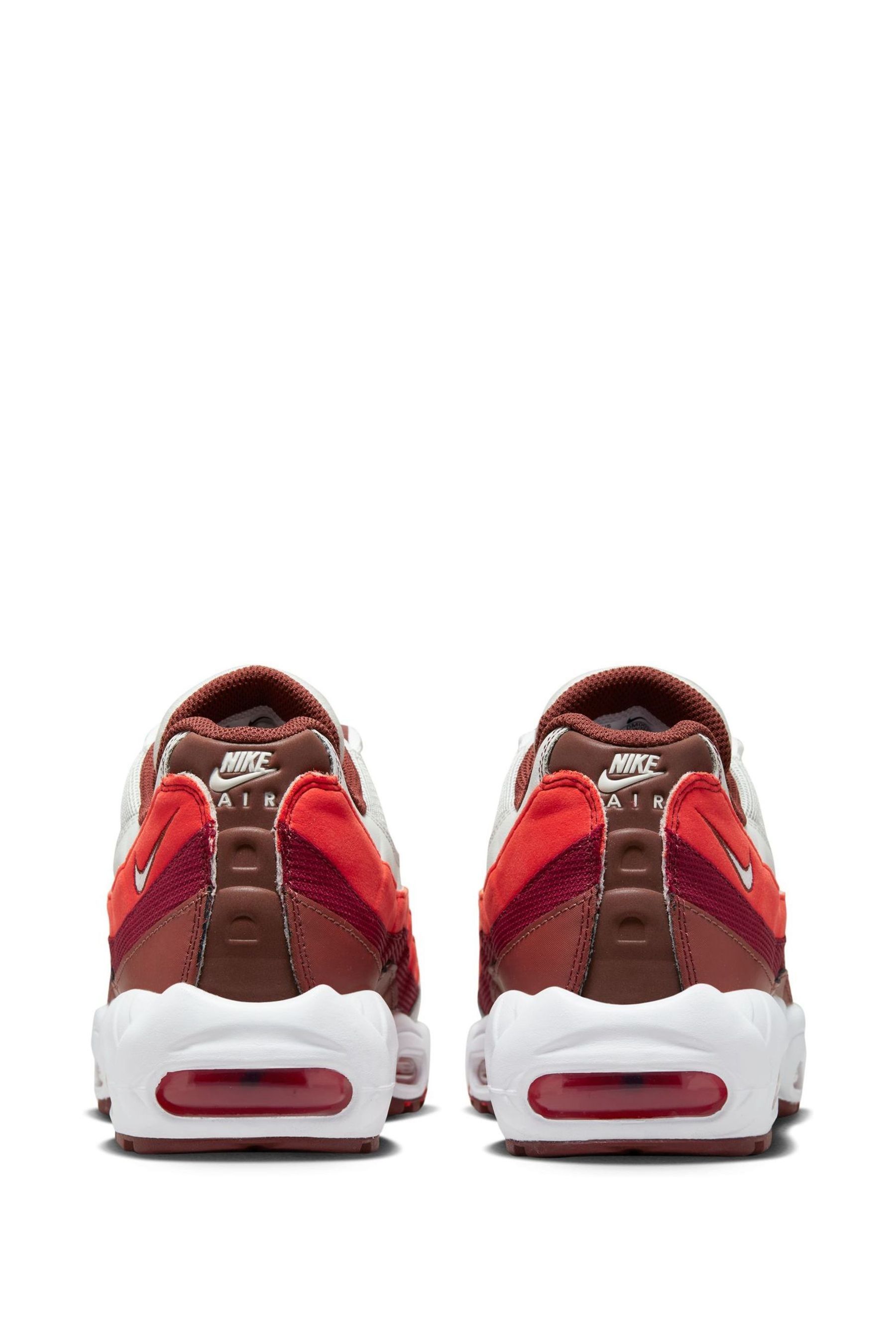 Buy Nike Red White Air Max 95 Trainers from Next Luxembourg