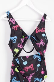Vanilla Underground Black Ladies Barbie Print Swimsuit - Image 8 of 10