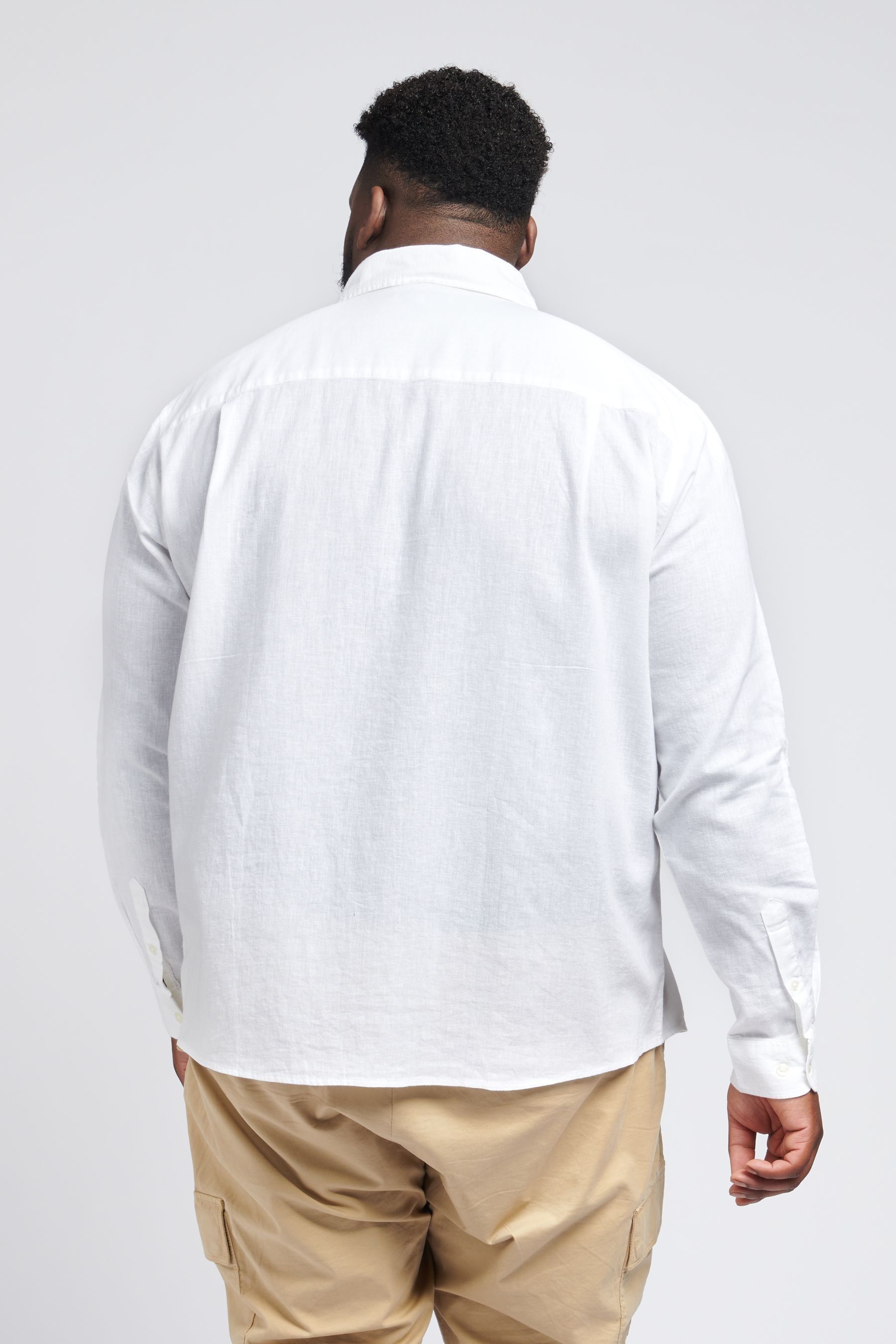 Uspa white linen shirt discount