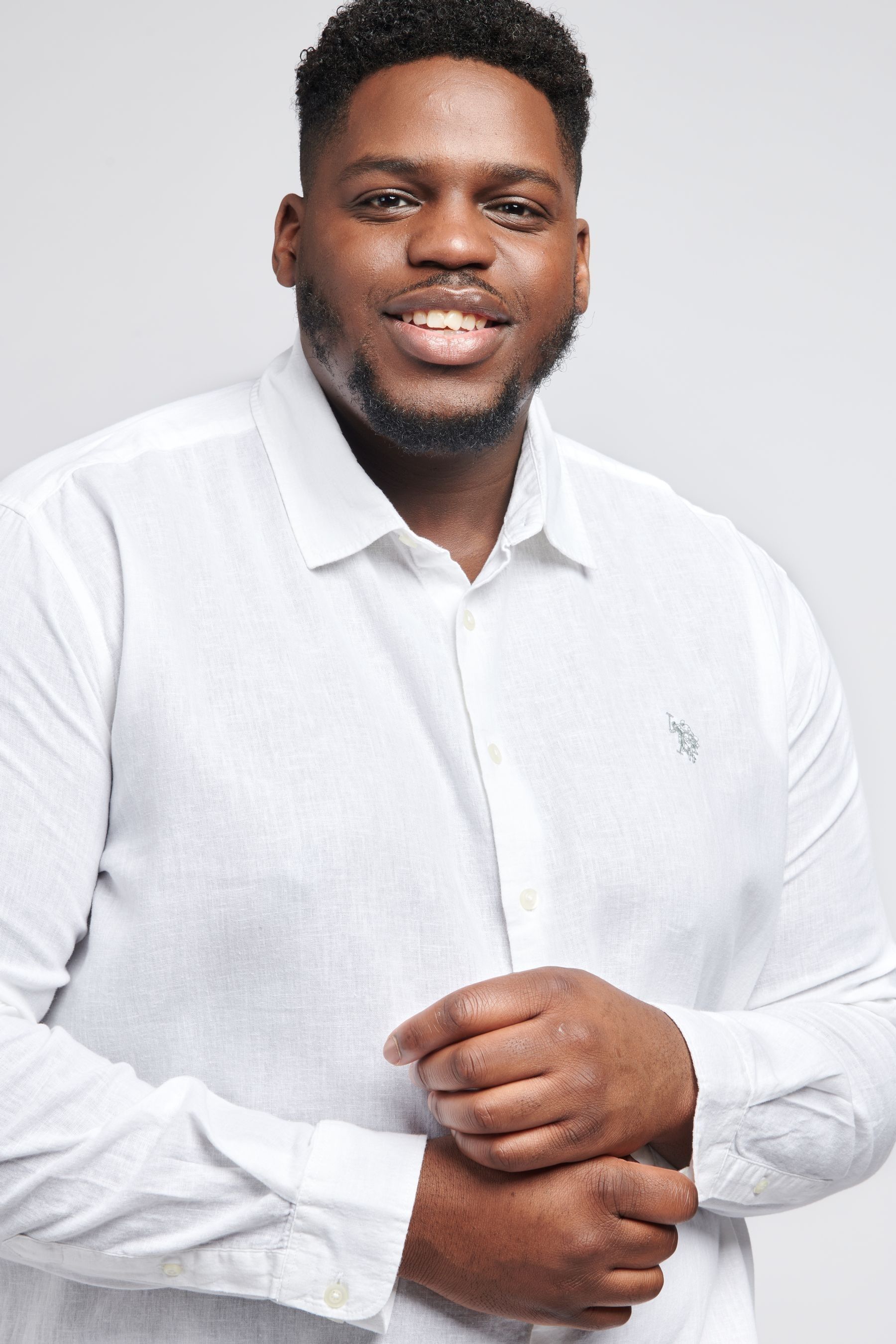 Uspa white linen shirt on sale