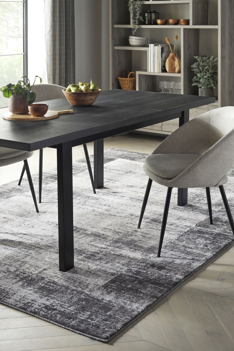 Buy Grey Textured Border Rug from the Next UK online shop