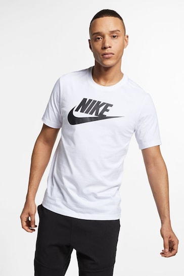Nike White/Black Icon Futura T-Shirt