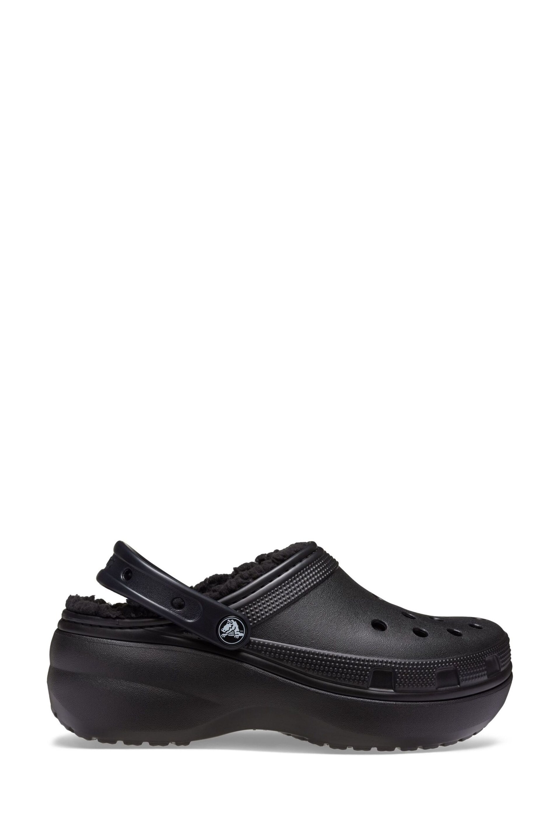 Crocs Classic Fluffy Lined Platform Clogs - Image 1 of 4