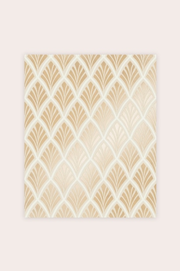 Laura Ashley Gold Florin Wallpaper Sample Wallpaper