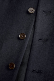Navy Blue Signature Tollegno Wool Suit Waistcoat - Image 5 of 5