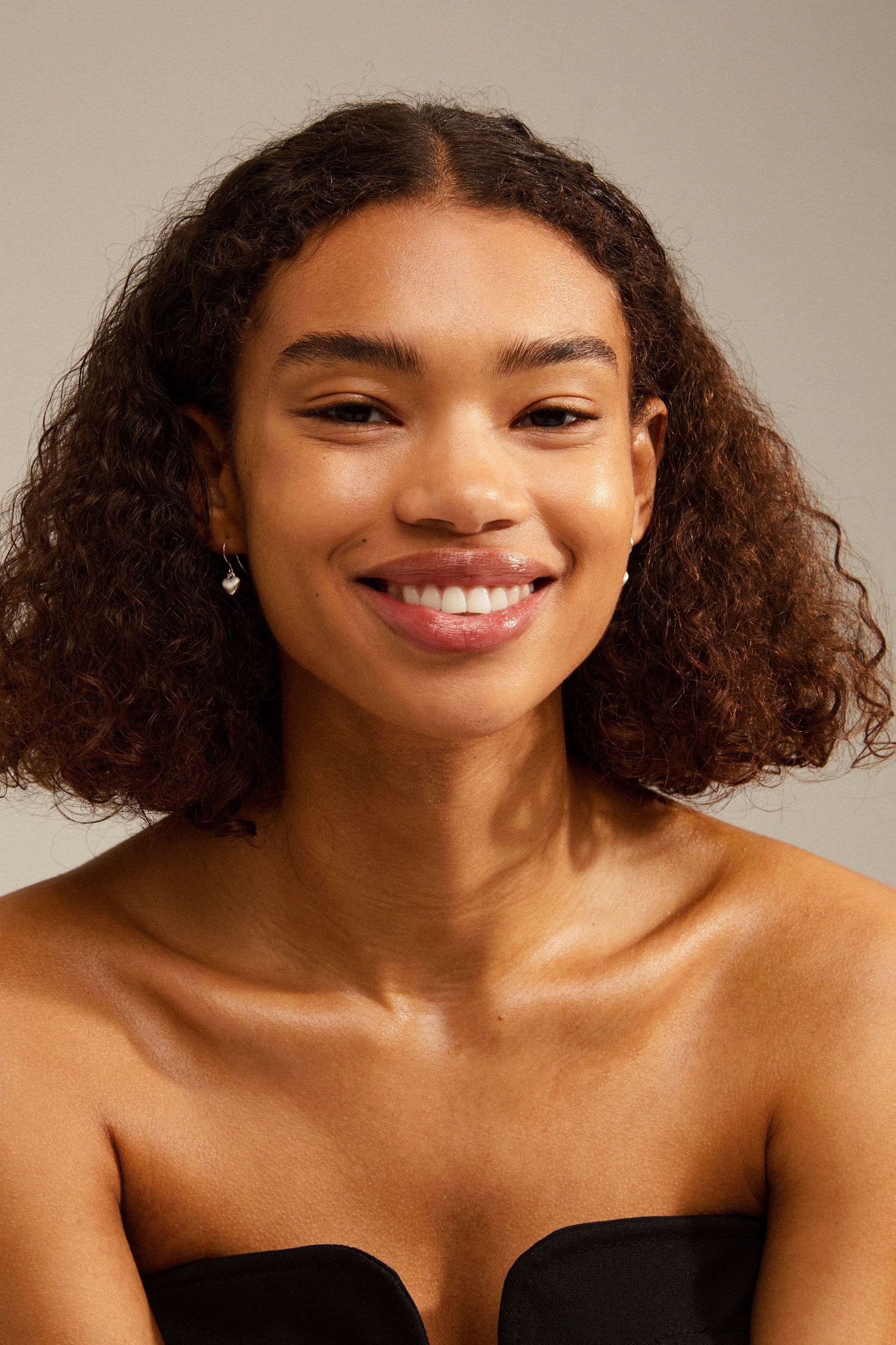 Buy PILGRIM Silver Recycled Tiny Heart Sophia Earrings from the
