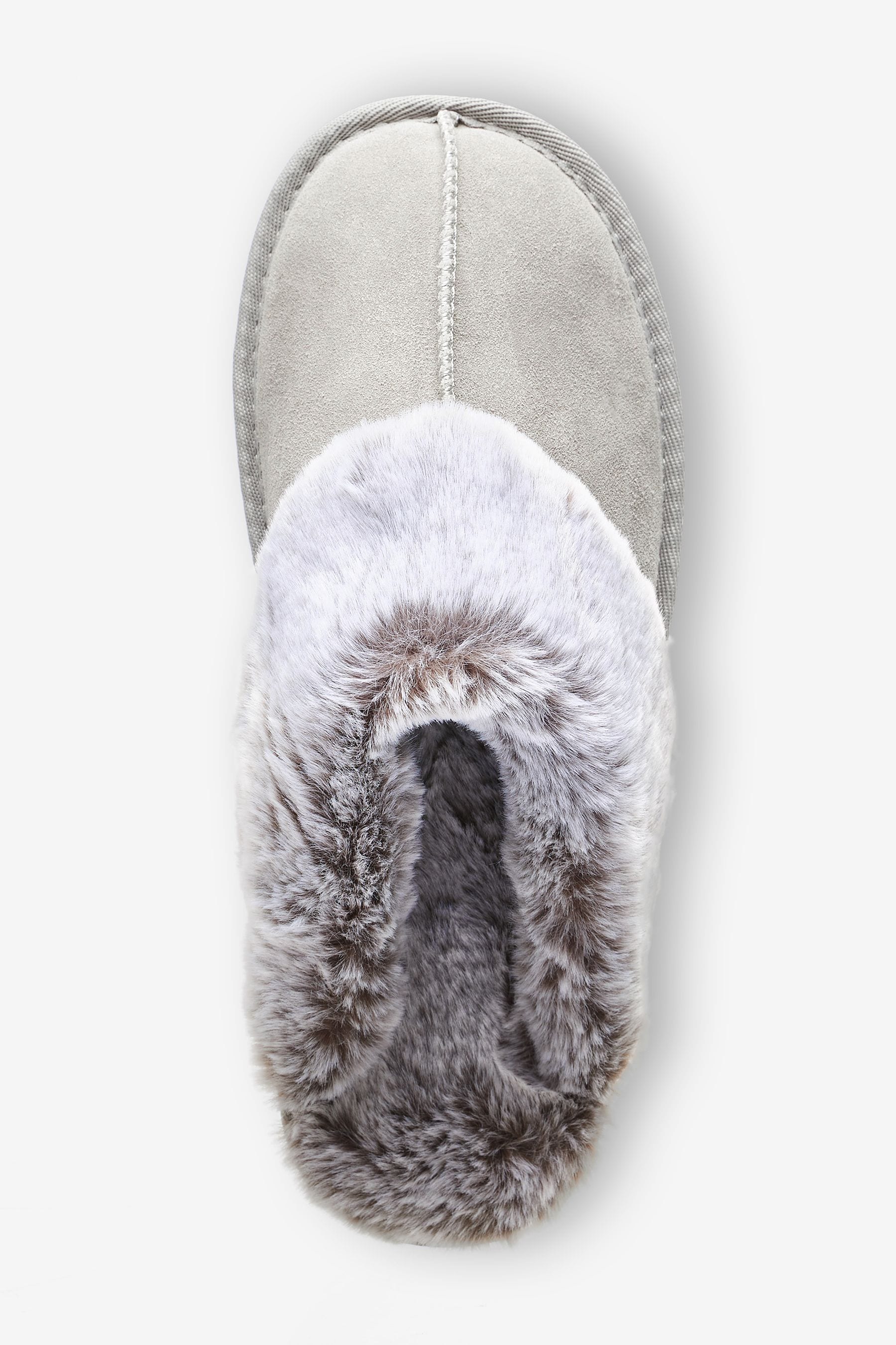 Next grey mule slippers discount