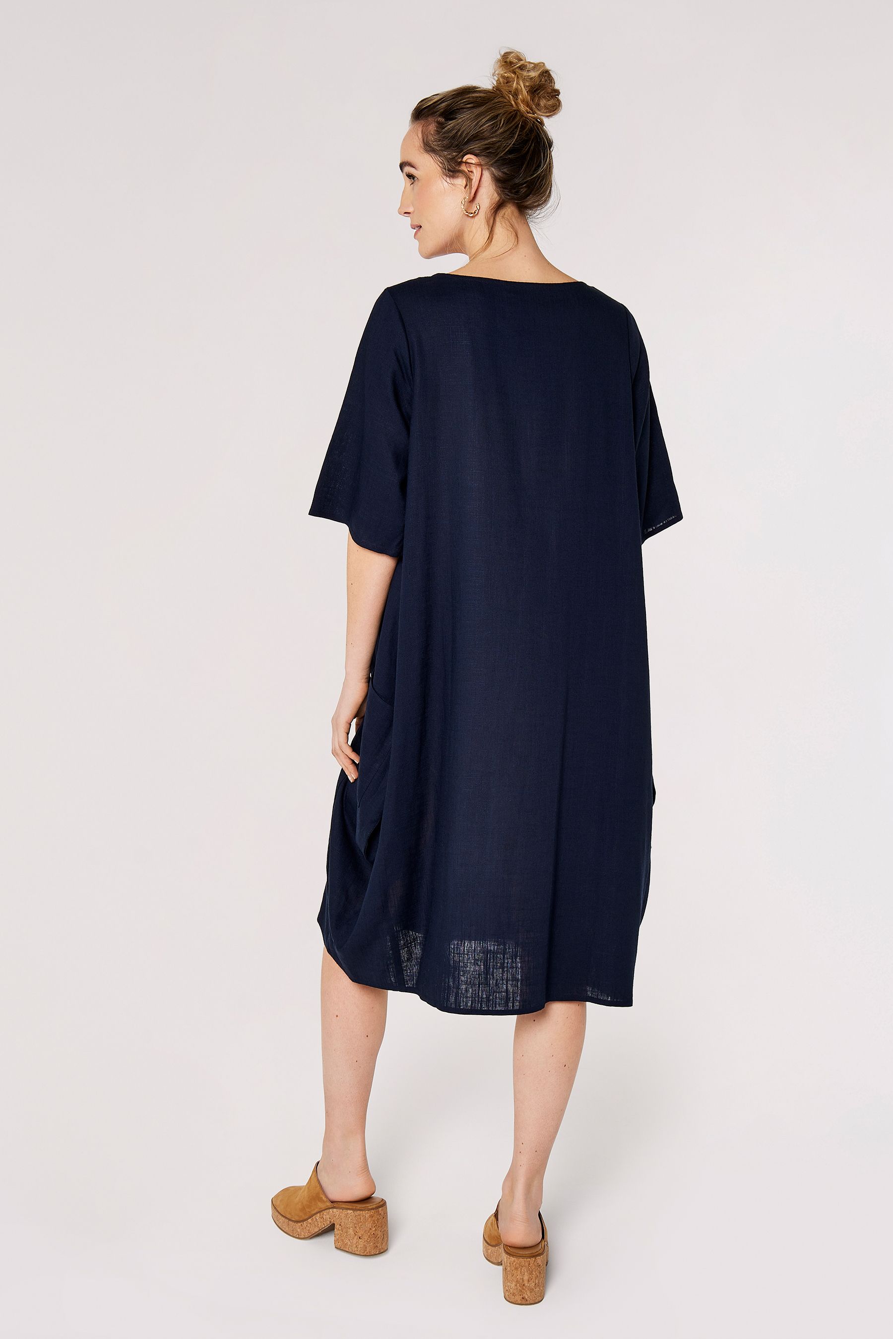 Mint velvet top navy cocoon dress