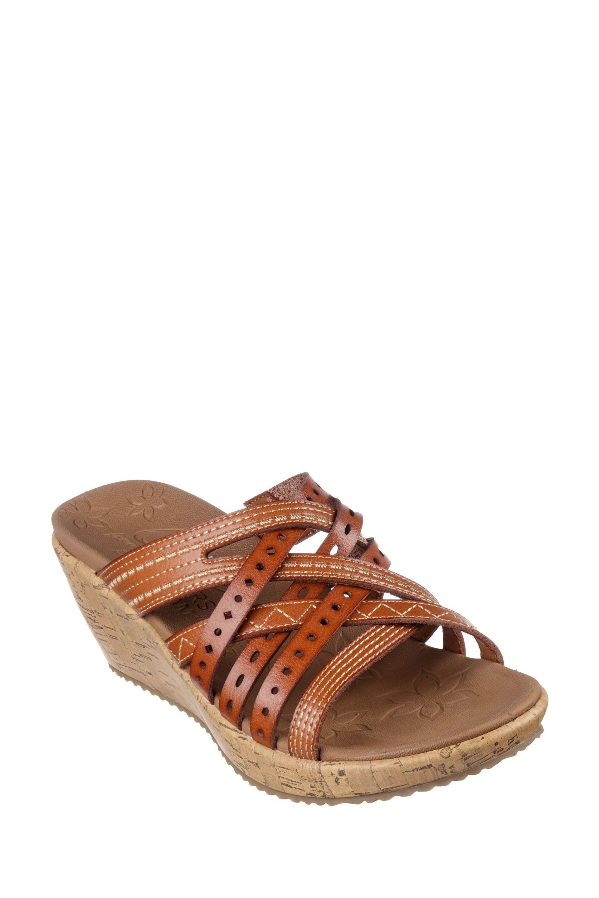Skechers Brown Beverlee Hot Spring Sandals - Image 3 of 5
