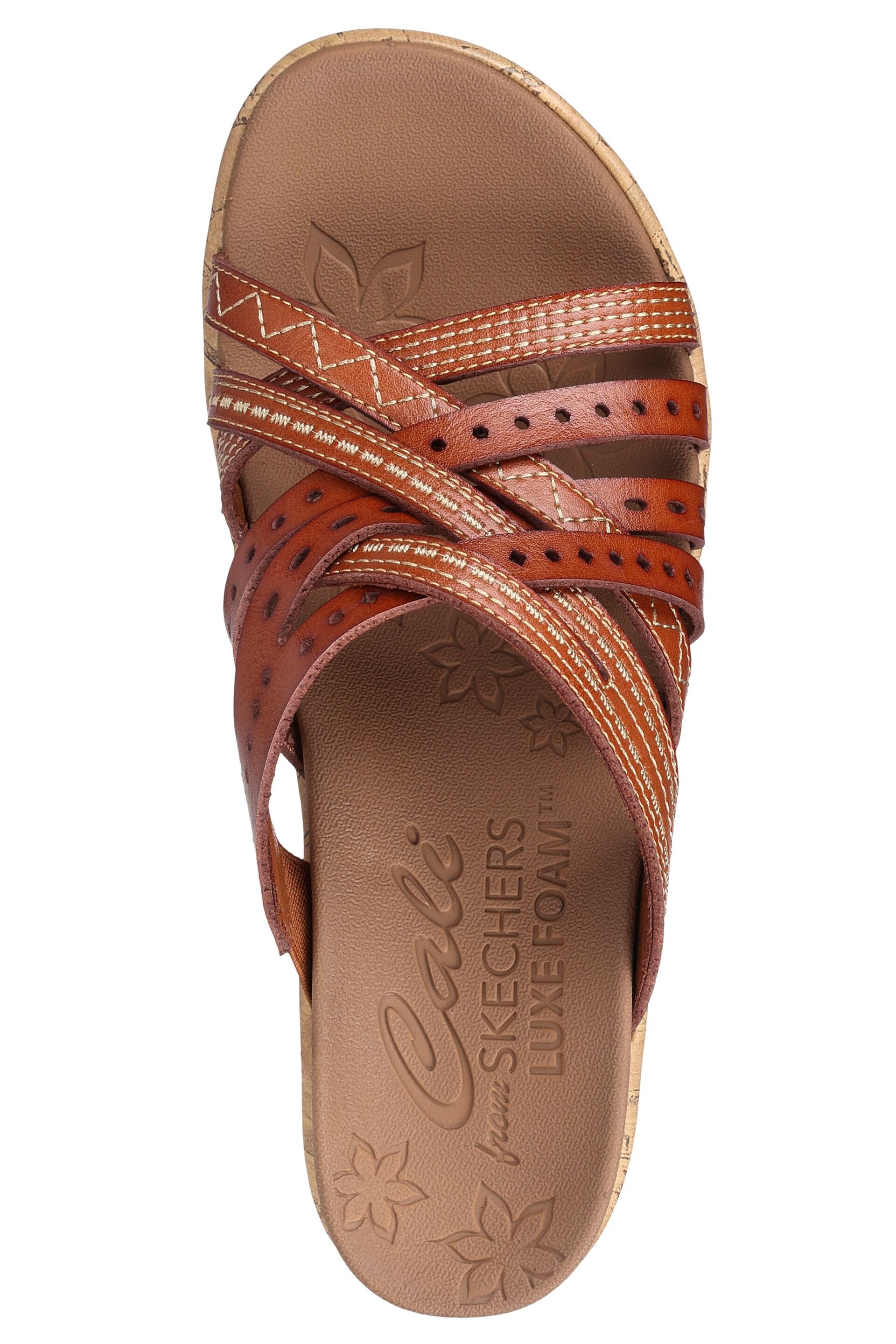 Skechers Brown Beverlee Hot Spring Sandals - Image 4 of 5
