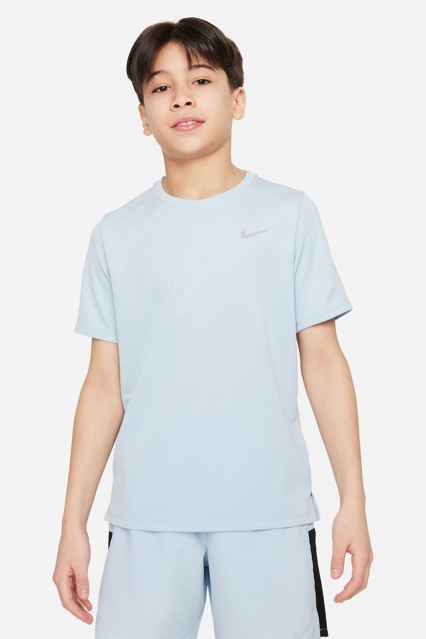 Nike Light Pale Blue Dri-FIT Miler T-Shirt - Image 1 of 5