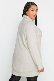 Yours Curve Natural Soft Touch Turtleneck Sweatshirt - Image 2 of 4