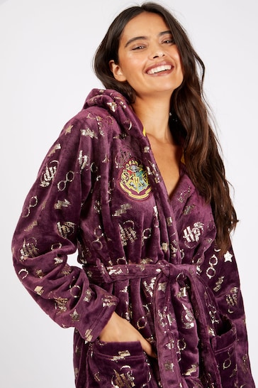 Character Cherry Red Ladies Harry Potter Dressing Gown