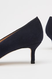 LK Bennett Audrey Suede Kitten Heels Courts - Image 4 of 4