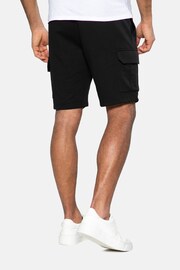 Threadbare Black Fleece Cargo Shorts - Image 2 of 4