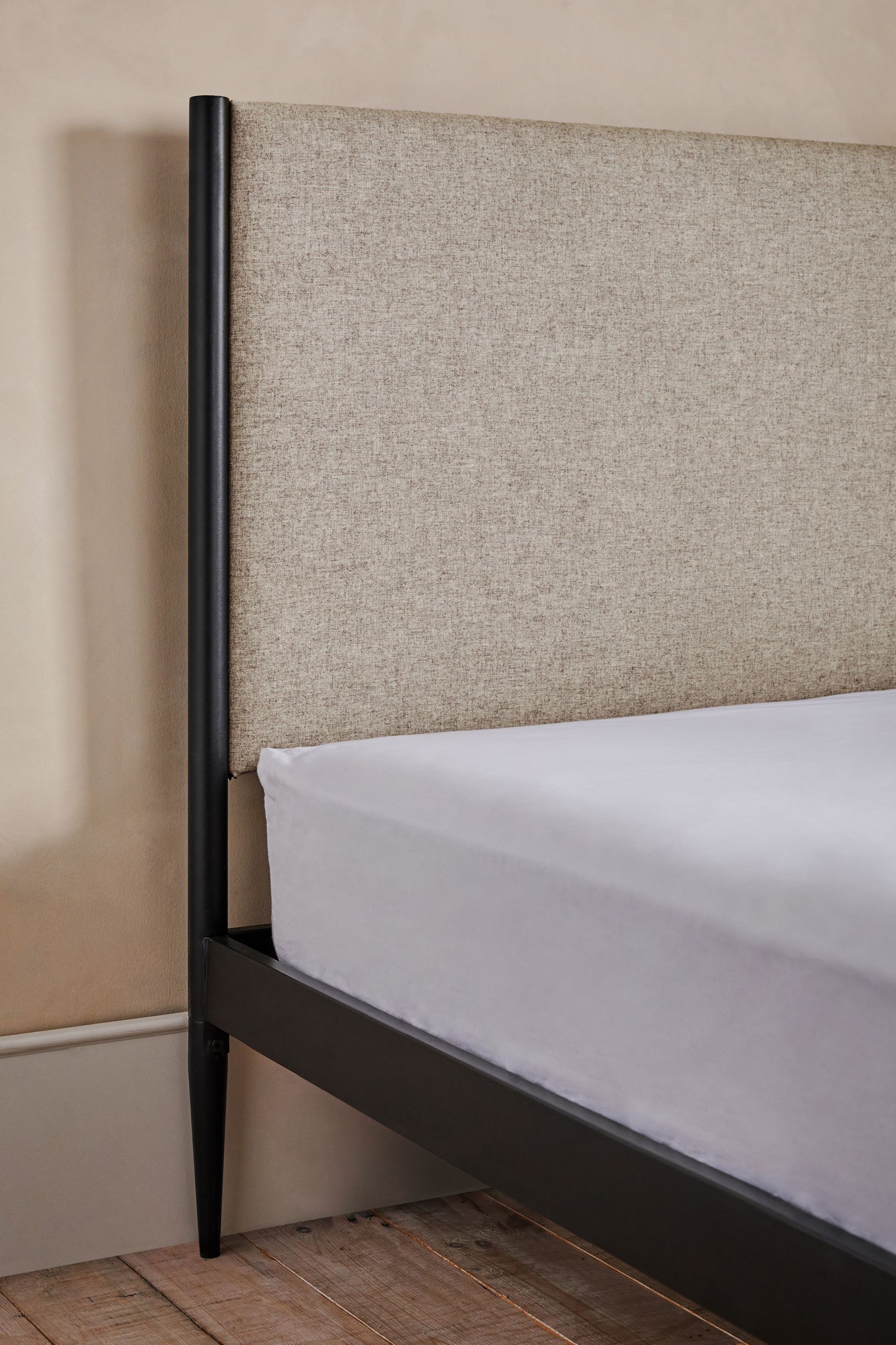 Buy Wool Blend Natural Stone Berlin Metal Upholstered Bed Frame