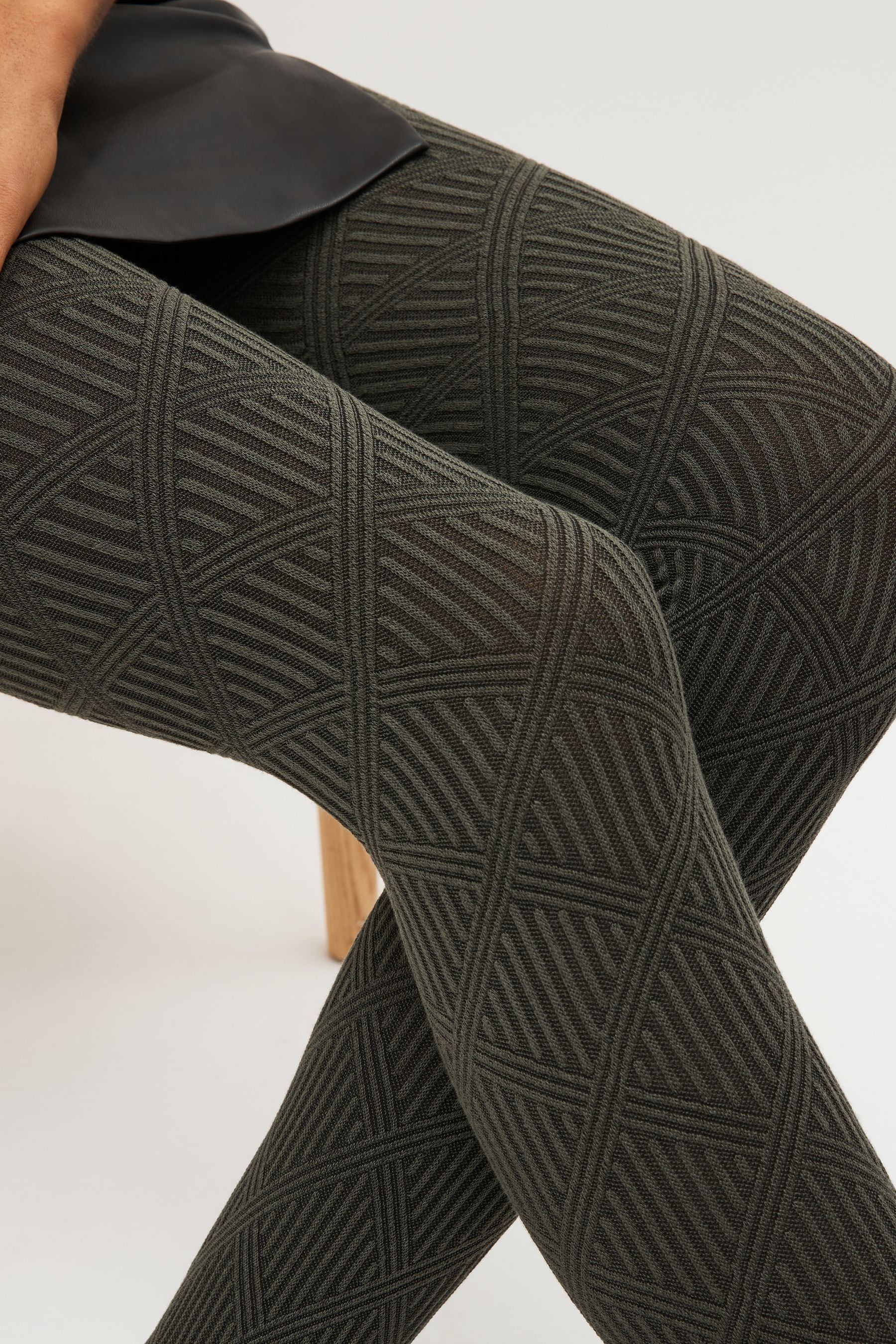 Green deals patterned tights