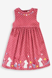 JoJo Maman Bébé Rose Pink Mouse Girls' Appliqué Cord Dress - Image 1 of 3