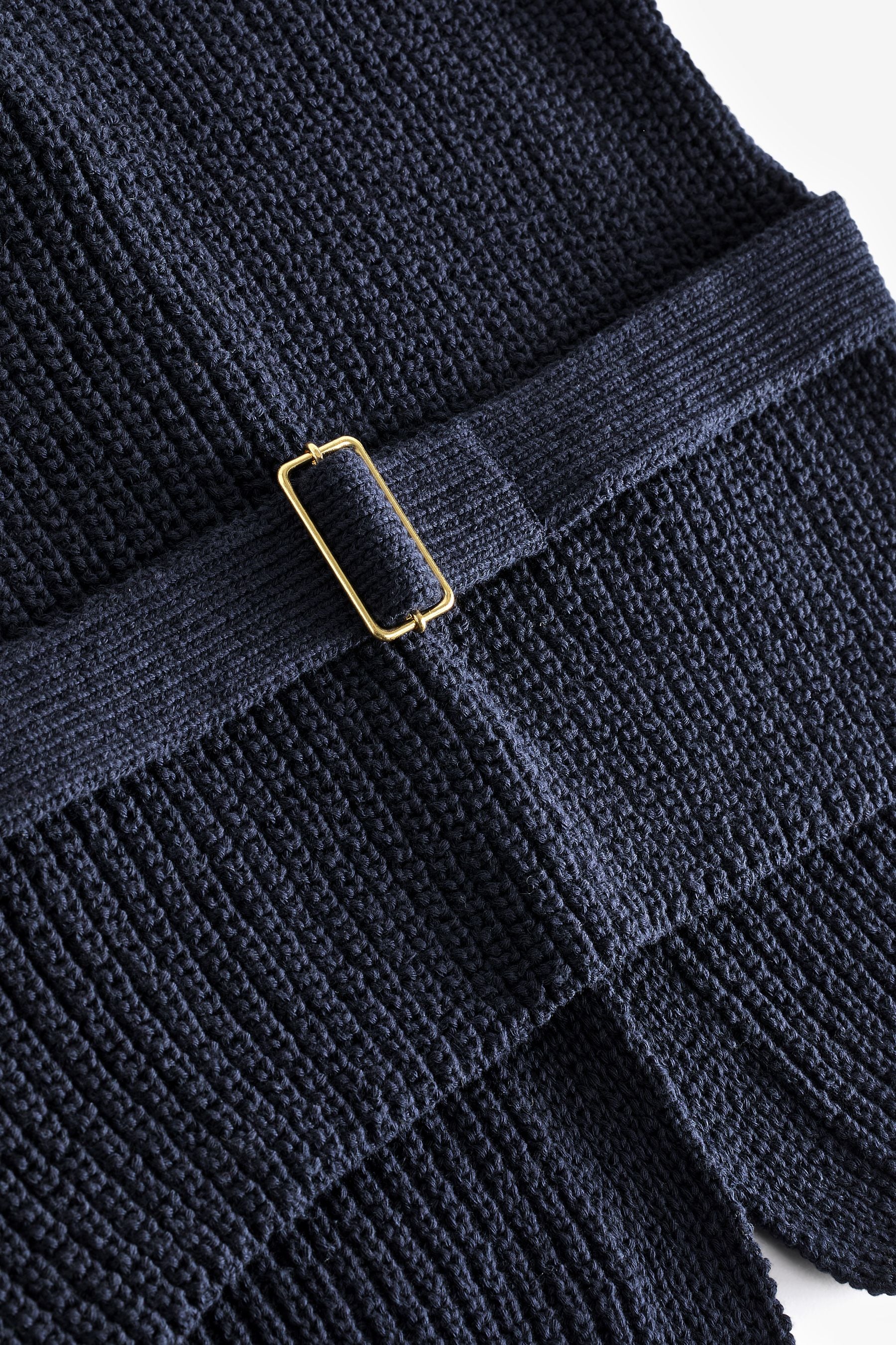 Buy Navy Blue Gold Button Knitted Waistcoat from Next Canada