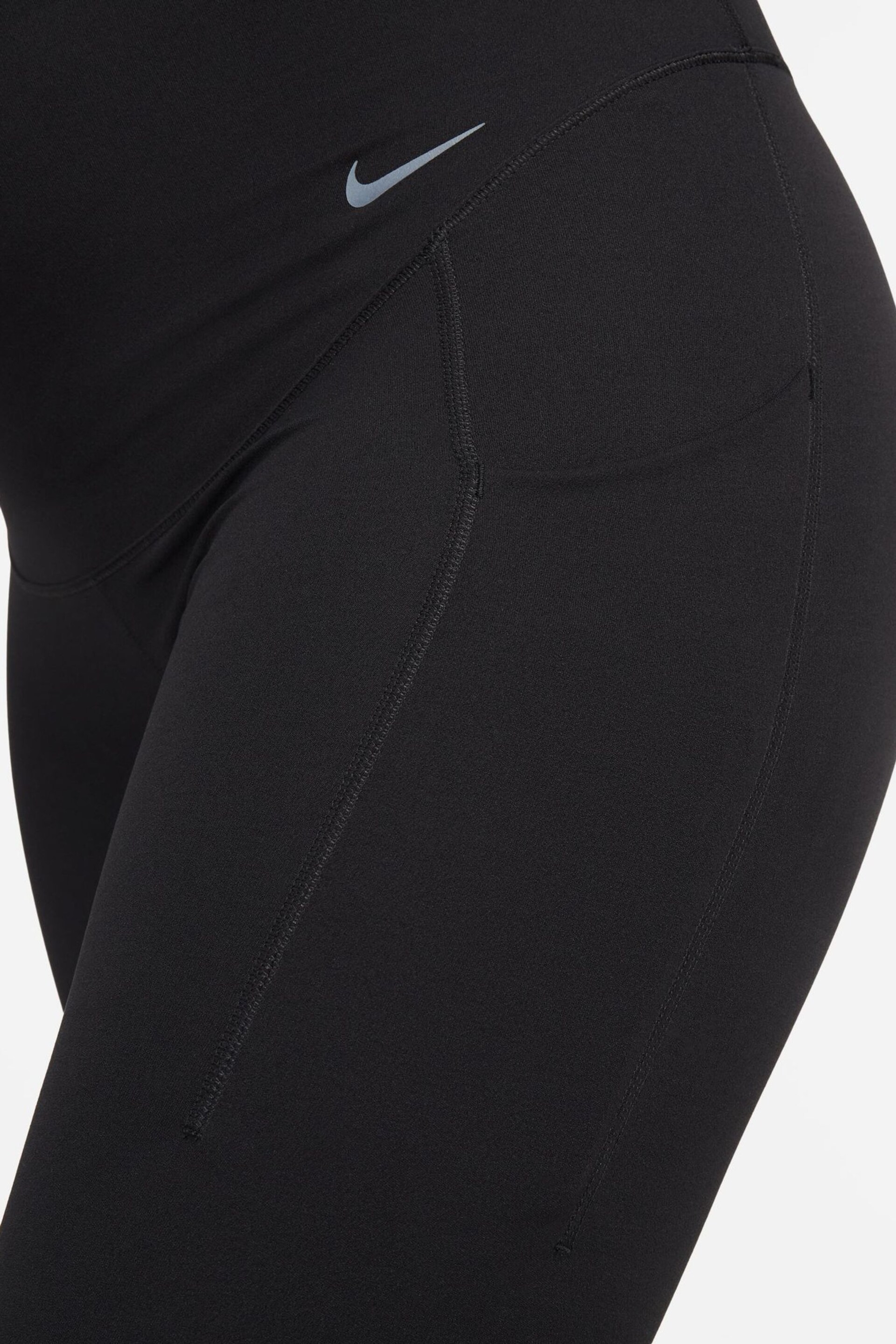 Nike Black Maternity Zenvy High Waisted 7/8 Leggings with Pockets - Image 9 of 9