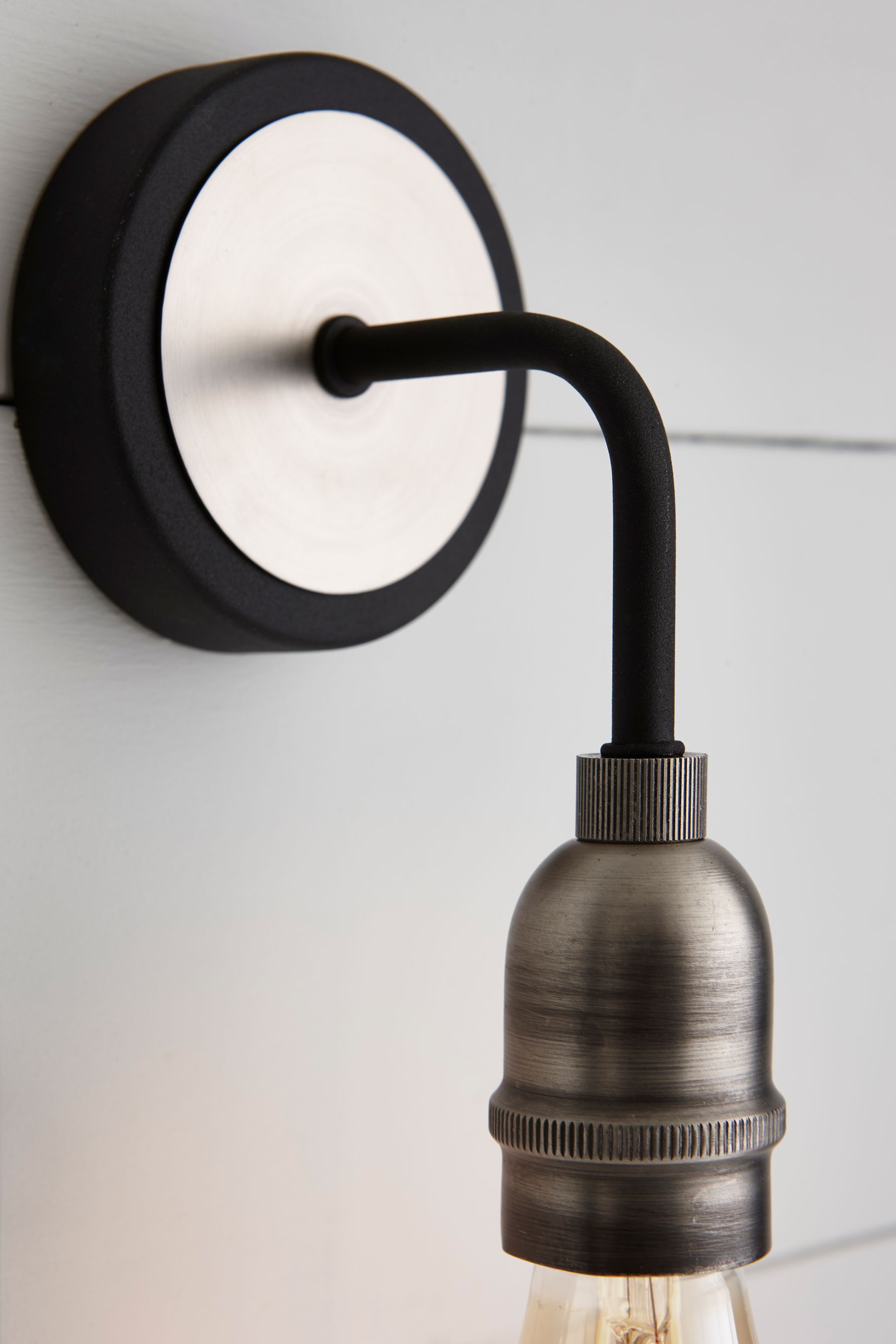Black wall shop pendant light
