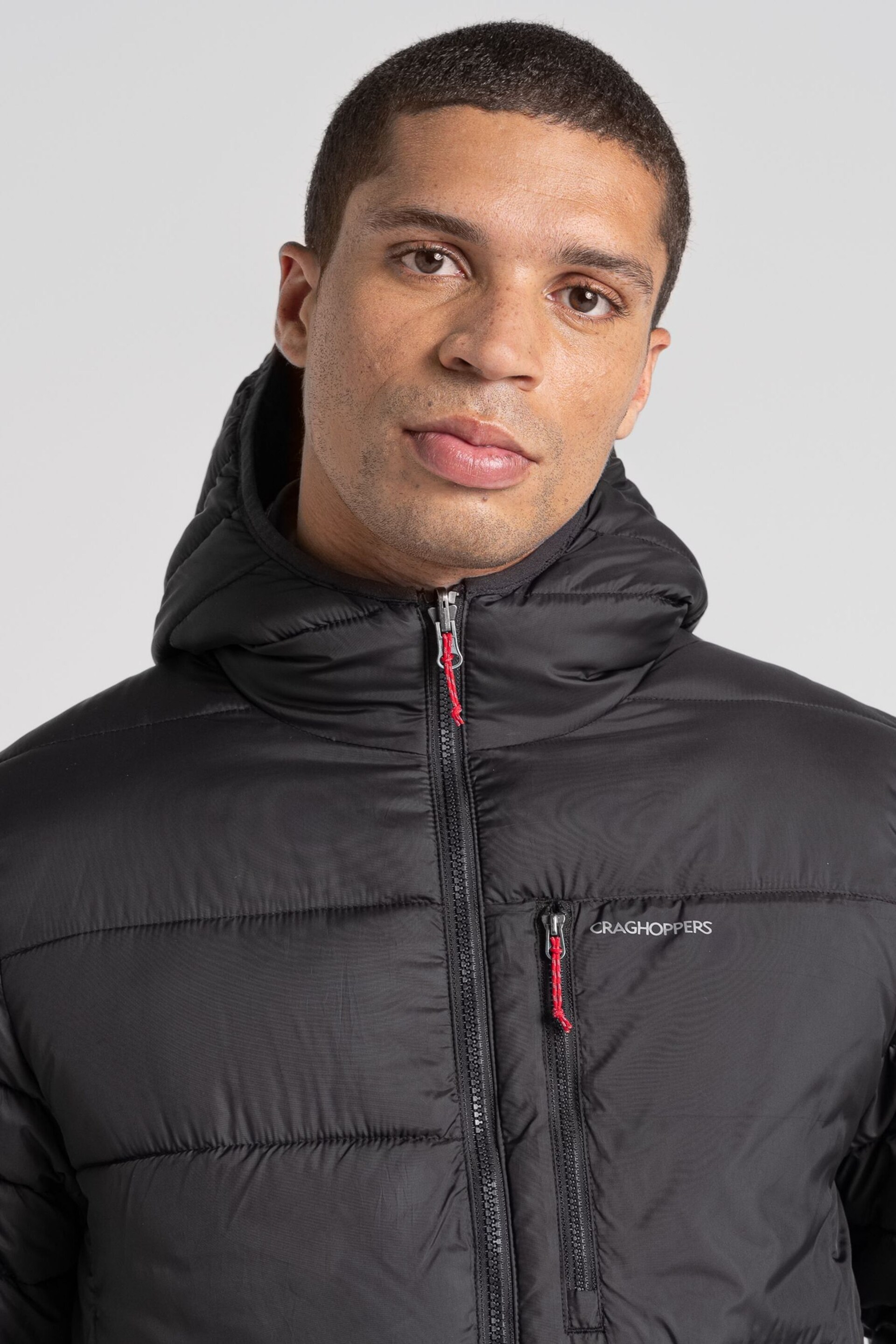 Craghoppers Compresslite VIII Hooded Black Jacket - Image 4 of 7