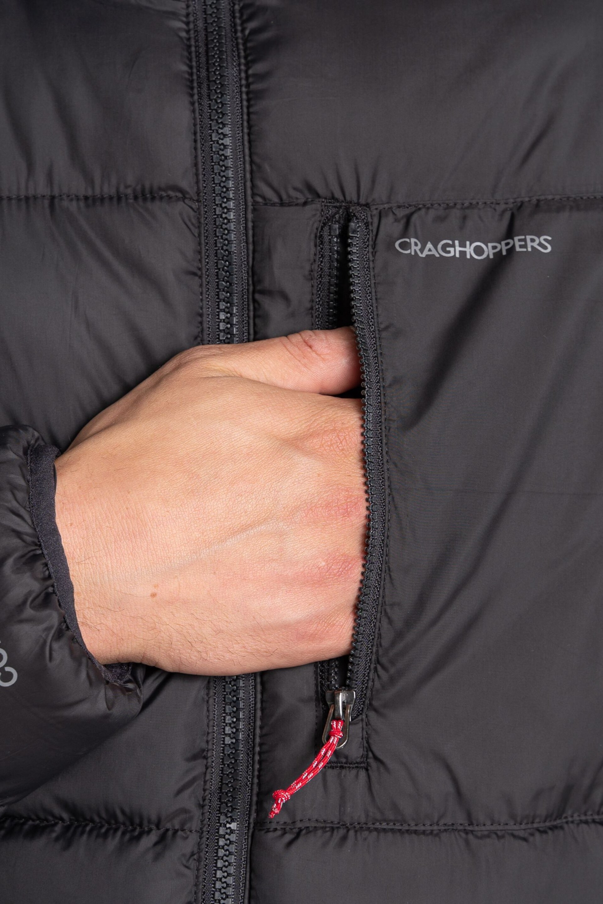 Craghoppers Compresslite VIII Hooded Black Jacket - Image 6 of 7