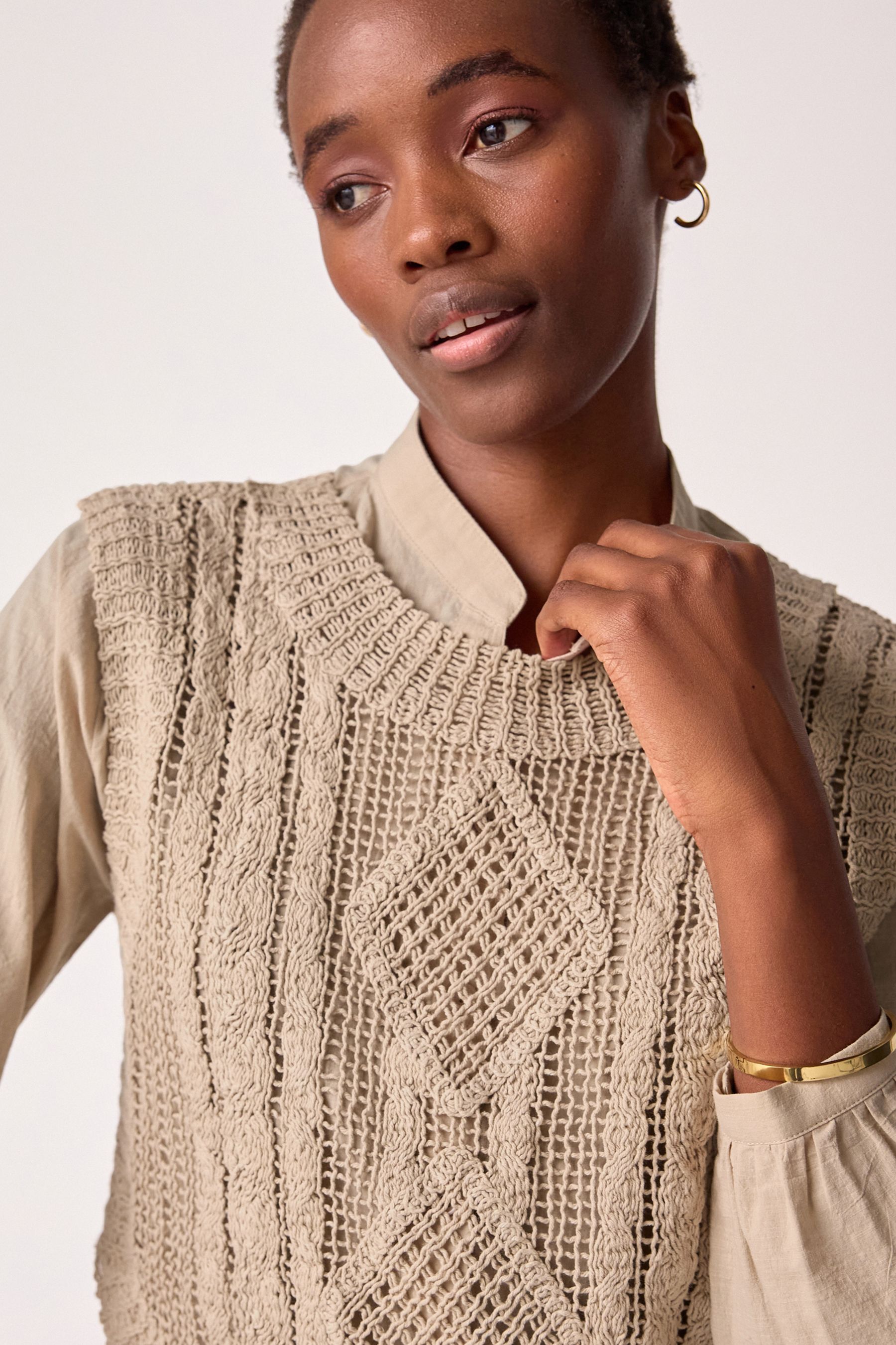 Mock shirt layer jumper womens outlet