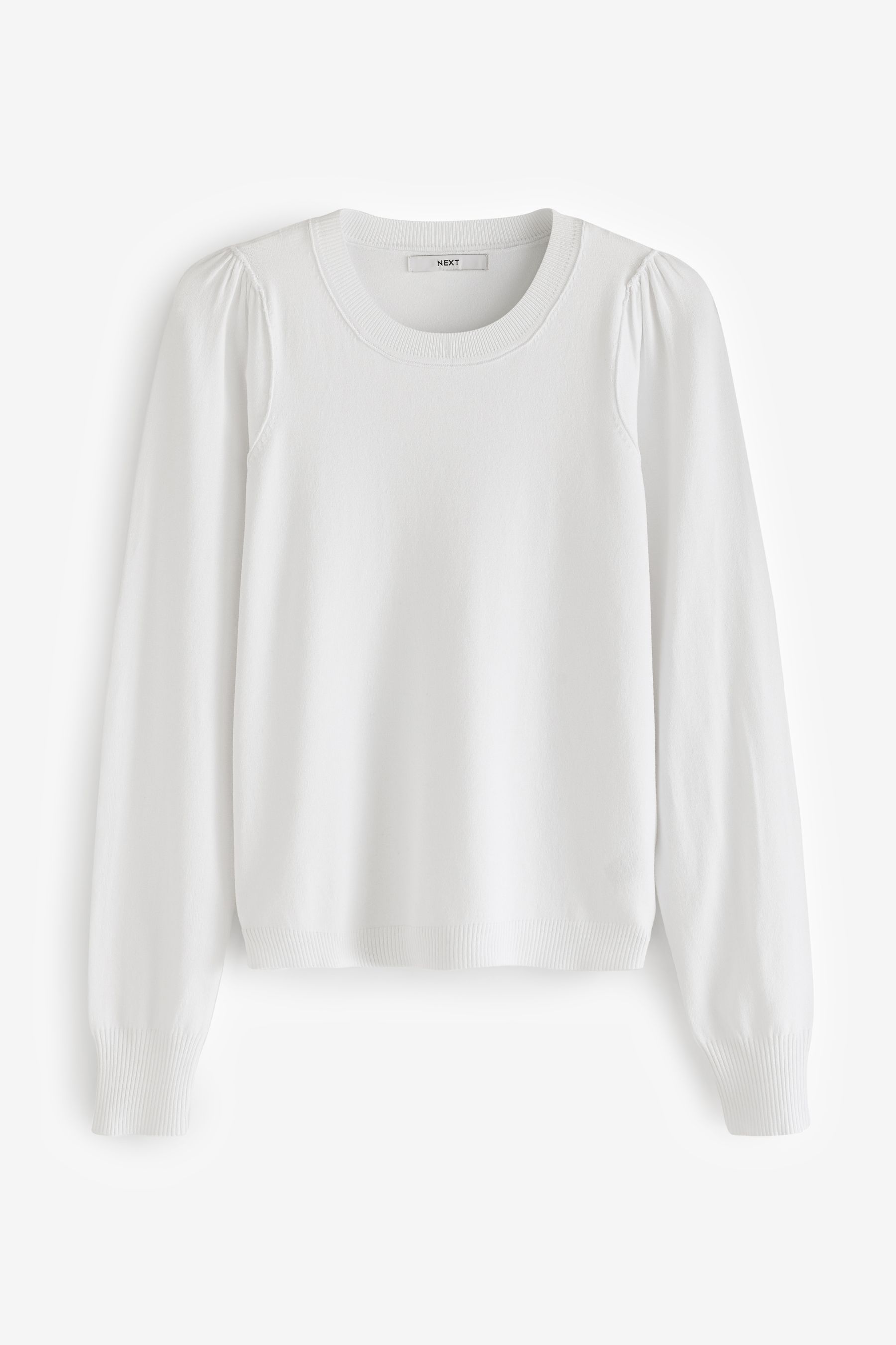 Buy White Crew Neck Long Sleeve Jumper from the Next UK online shop