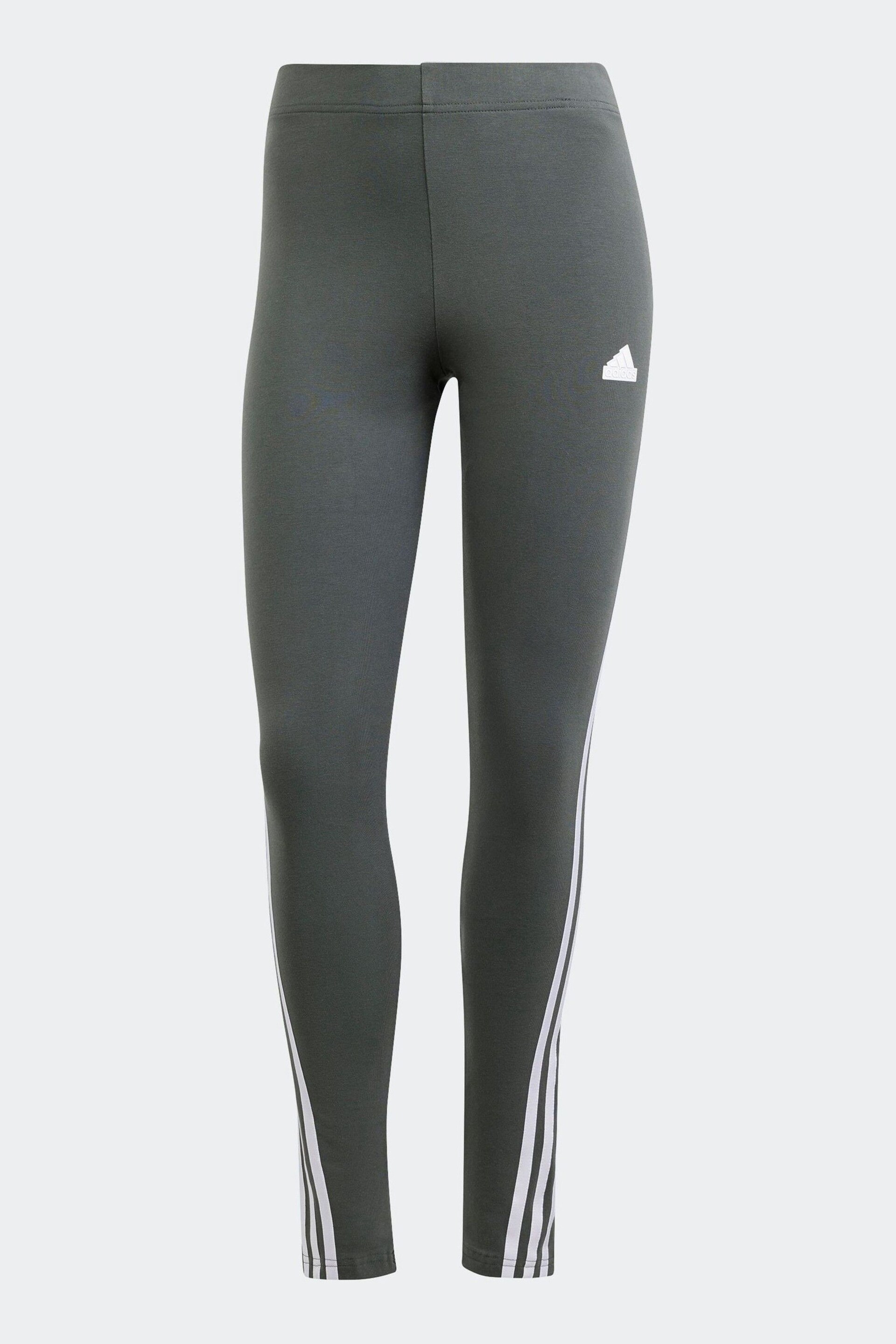 adidas Green Sportswear Future Icons 3-Stripes Leggings - Image 6 of 6