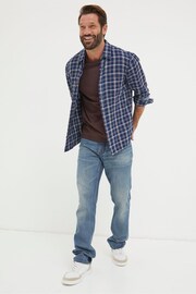 FatFace Blue Morley Check Shirt - Image 3 of 5