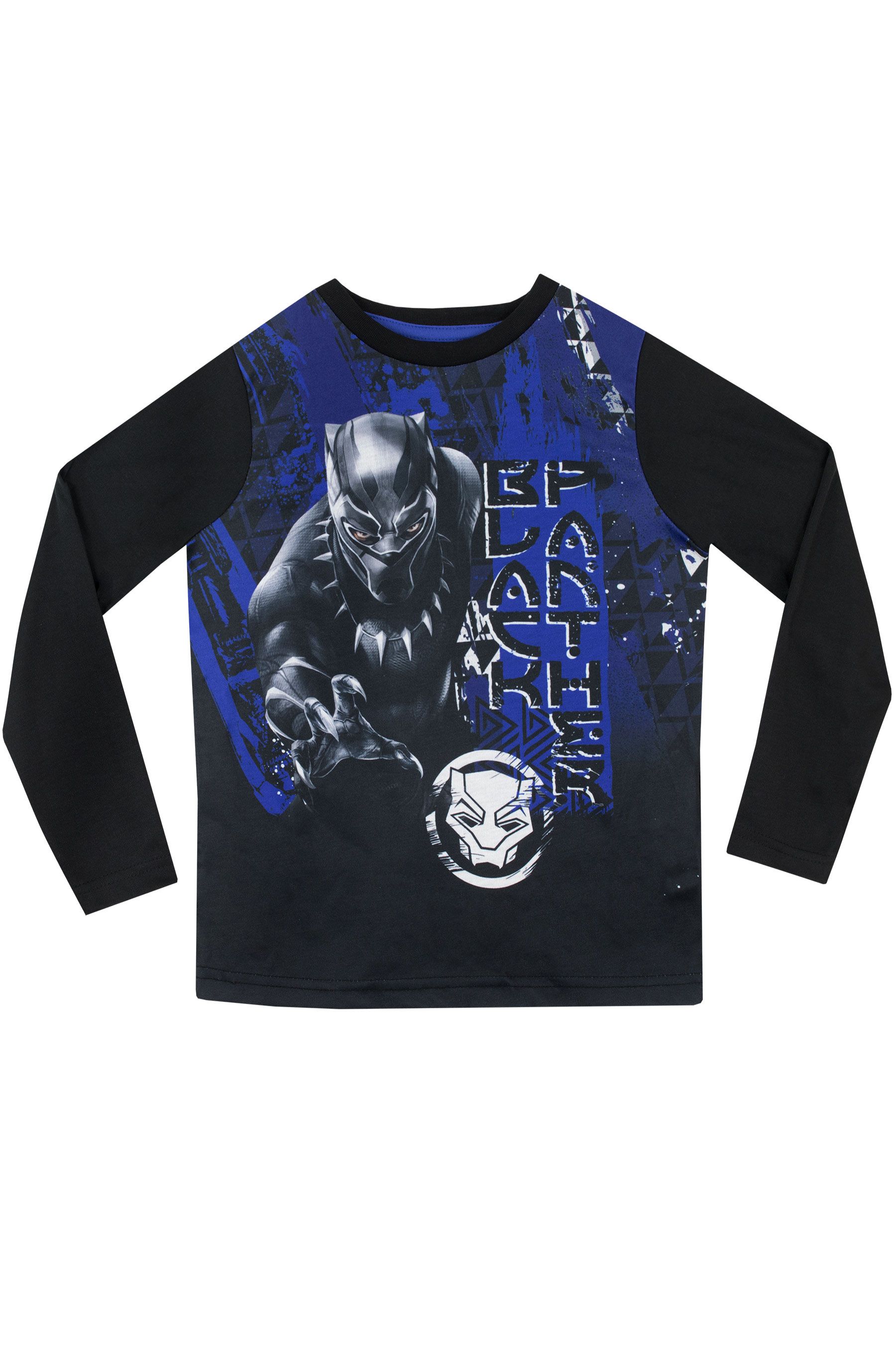 Buy Character Blue Black Panther Marvel Printed Long Sleeve Pyjamas from the Next UK online shop