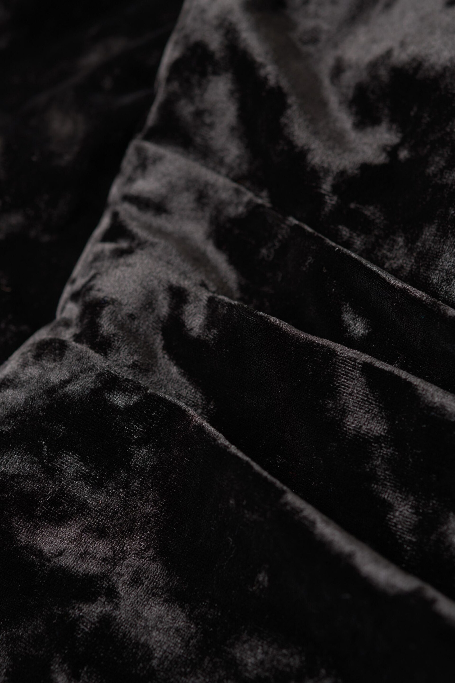 Superdry Black Velvet Maxi Dress - Image 5 of 5