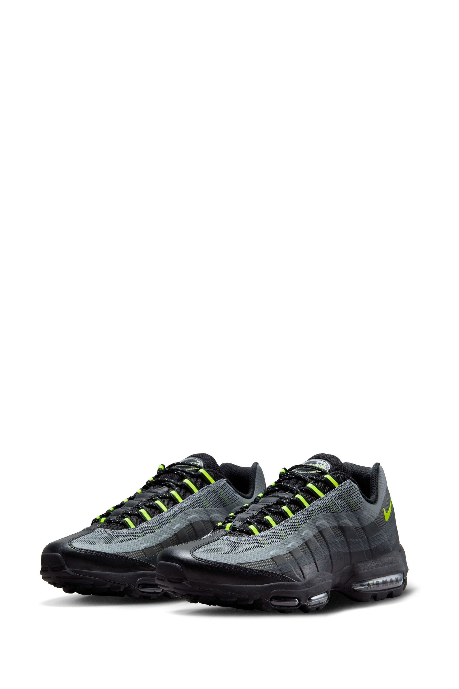 Buy Nike Black Grey Air Max 95 Trainers from Next Luxembourg