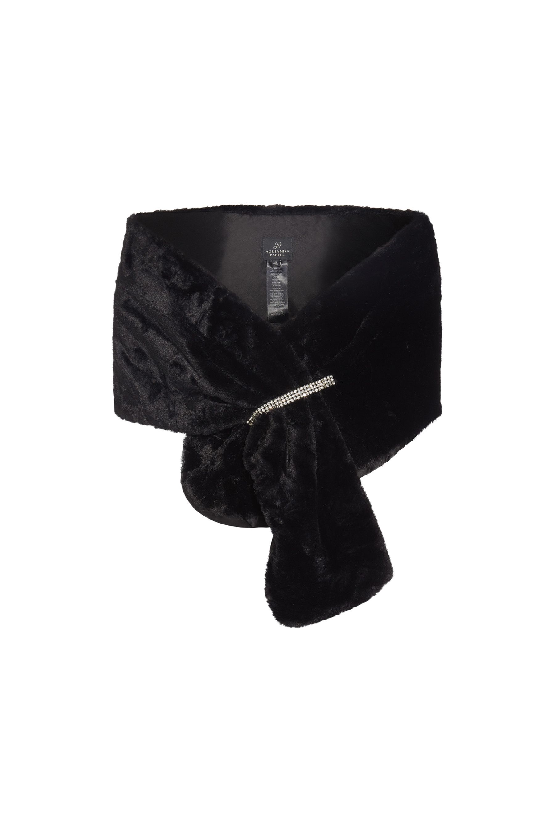 Adrianna papell cheap faux fur wrap