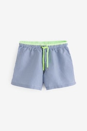 Boys Navy Stripe Swim Shorts - Image 1 of 1