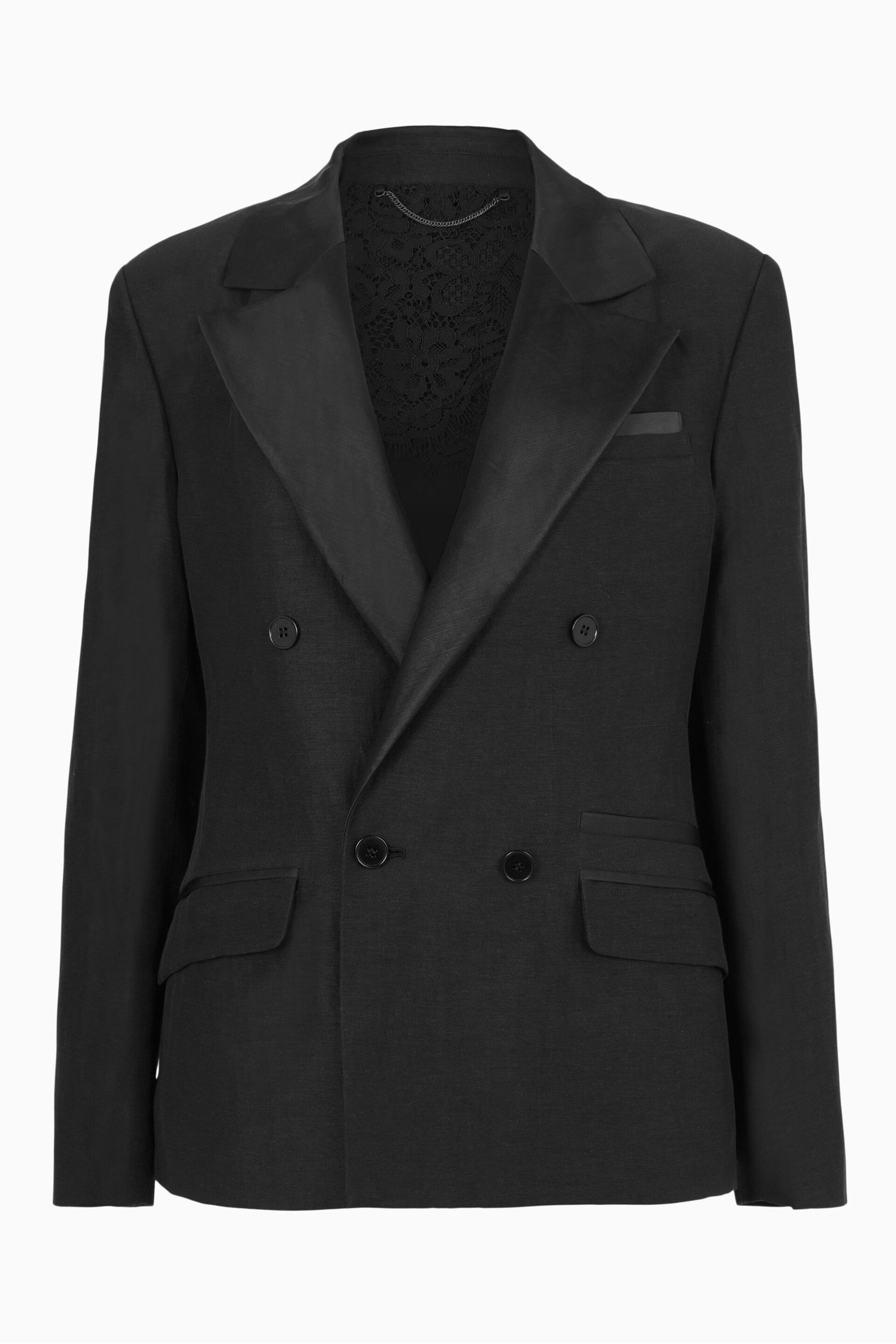 AllSaints Black Eve Blazer - Image 6 of 6