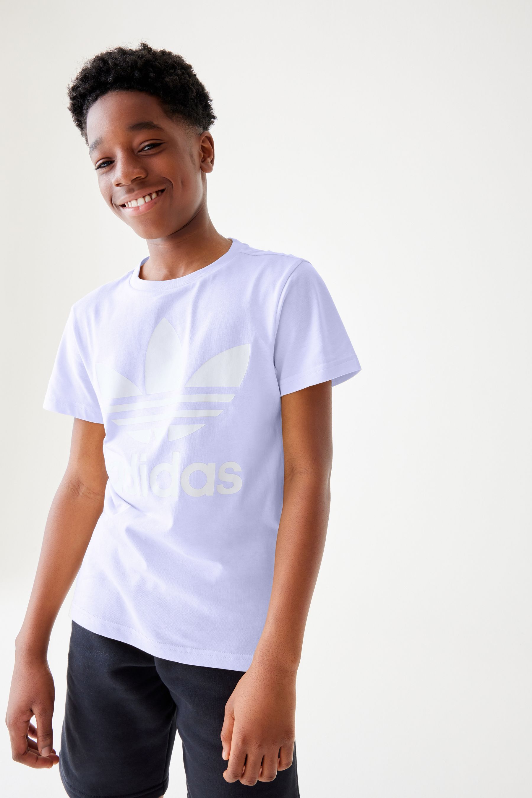 Lilac adidas t shirt on sale