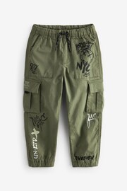 Khaki Graffiti Cargo Trousers (3-16yrs) - Image 1 of 3