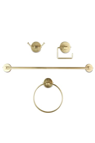 Our House Set of 4 Brass Bathroom Fittings